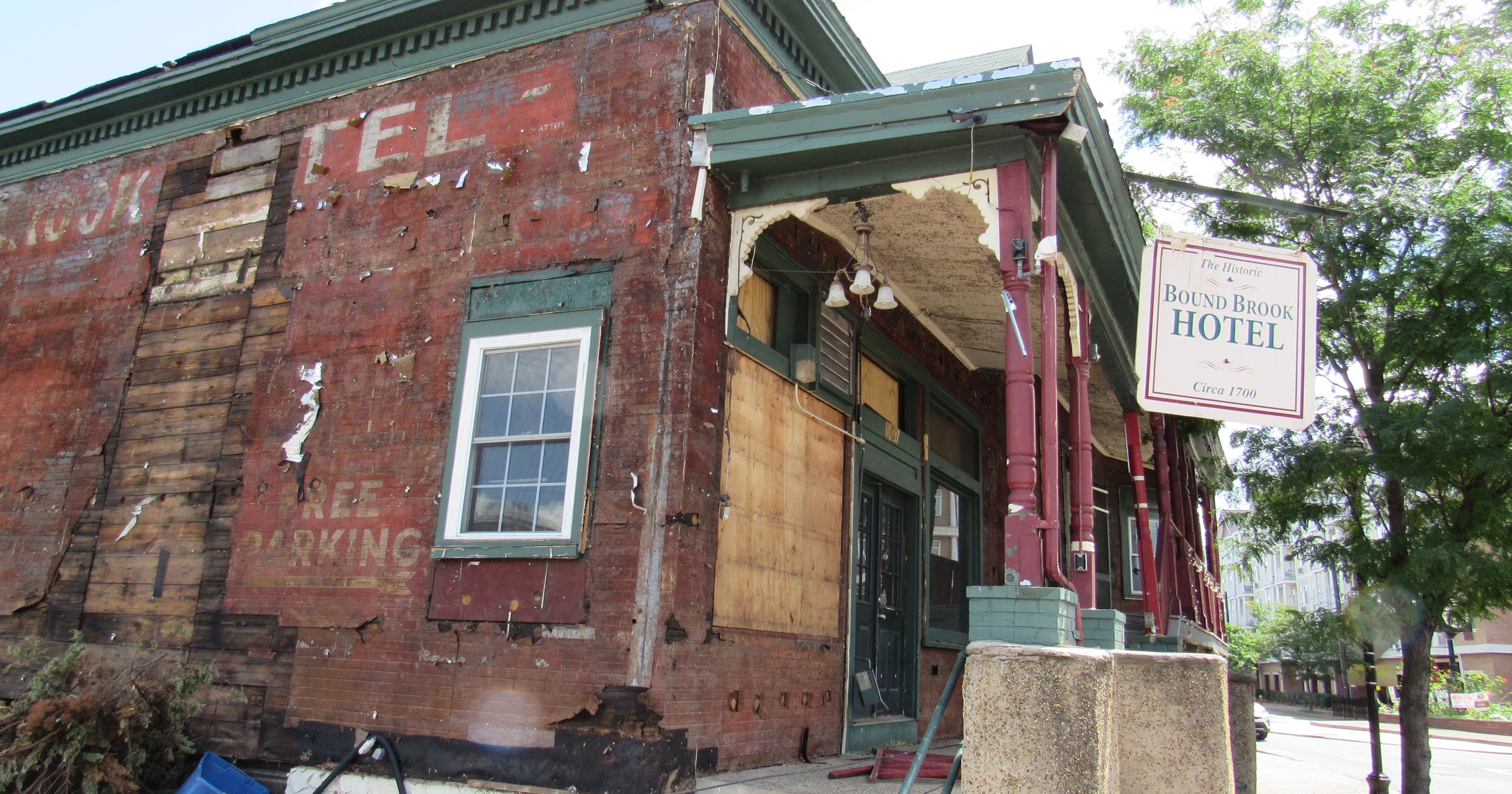 Bound Brook Hotel awaits demolition for another apartment house