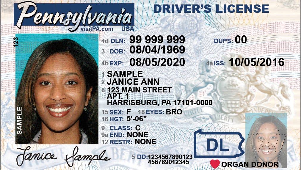 order a duplicate license pa