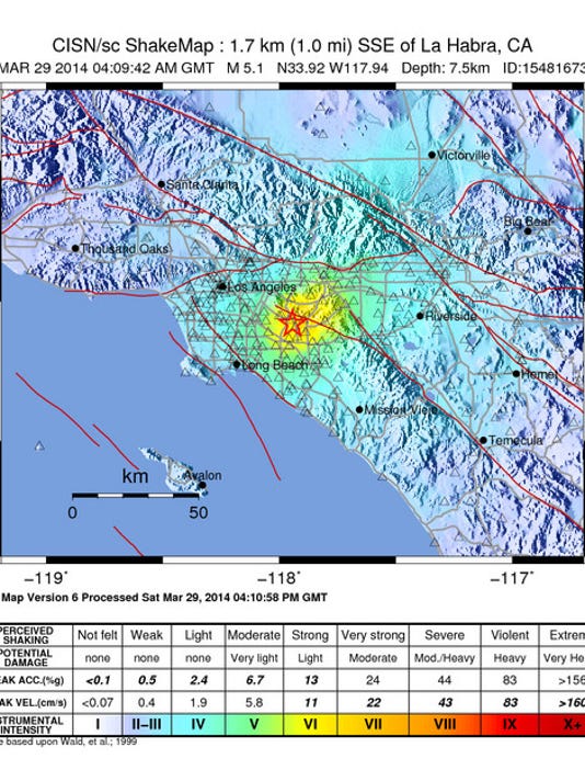 51 Magnitude Earthquake Shakes Southern California