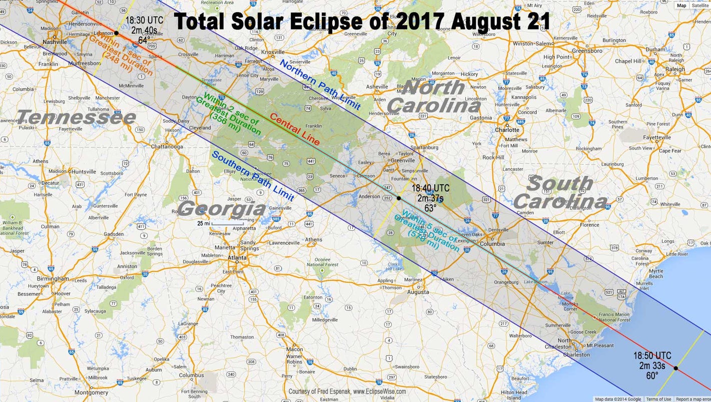 Anderson County in prime location for Eclipse of 2017