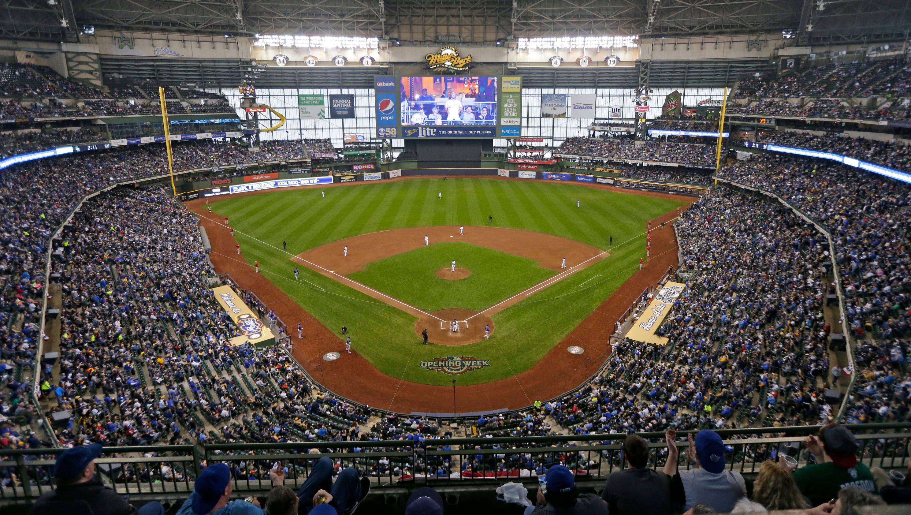 Photos Opening day at Miller Park