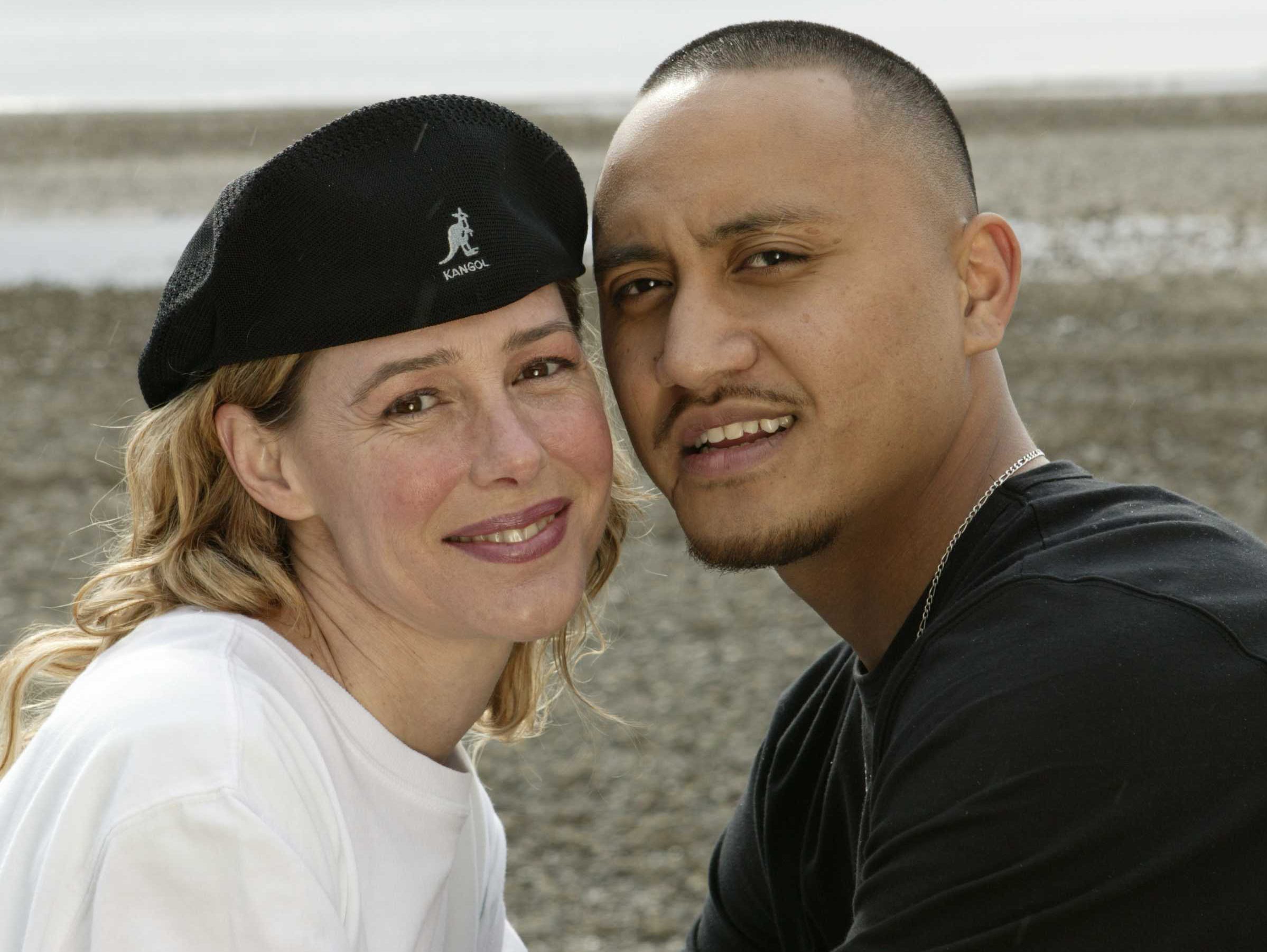 Mary Kay Letourneau and Villi Fualaau pose for a photo April 9, 2005, outside their home in the Puget Sound area of Seattle. They were married May 20, 2005, after Letourneau served a 7-1/2-year prison sentence for having sex with a minor.