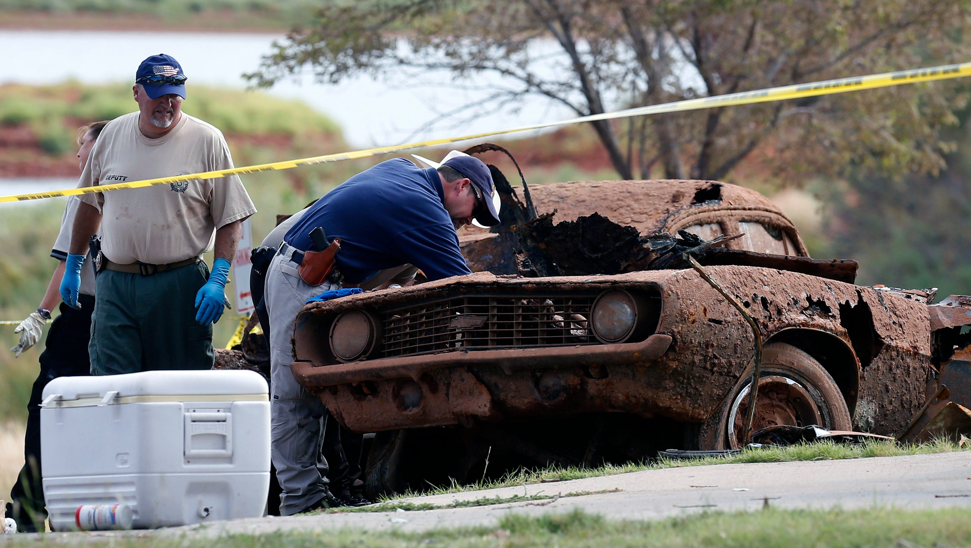 submerged car