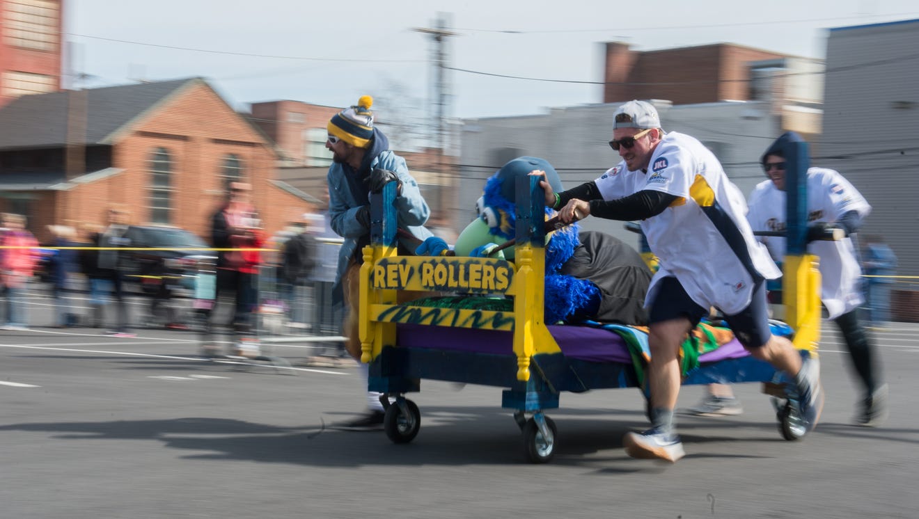Snoozing but not losing Downtown York bed race raises over 4,000
