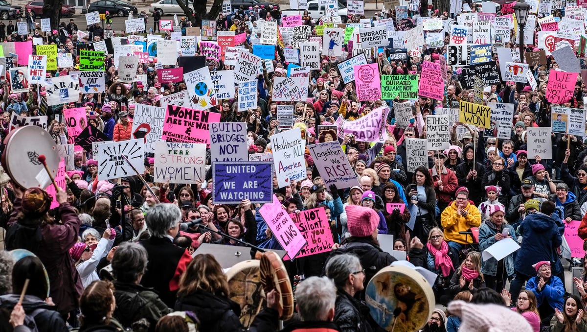 Photos: Women's March on Lansing draws nearly 9,000 Saturday