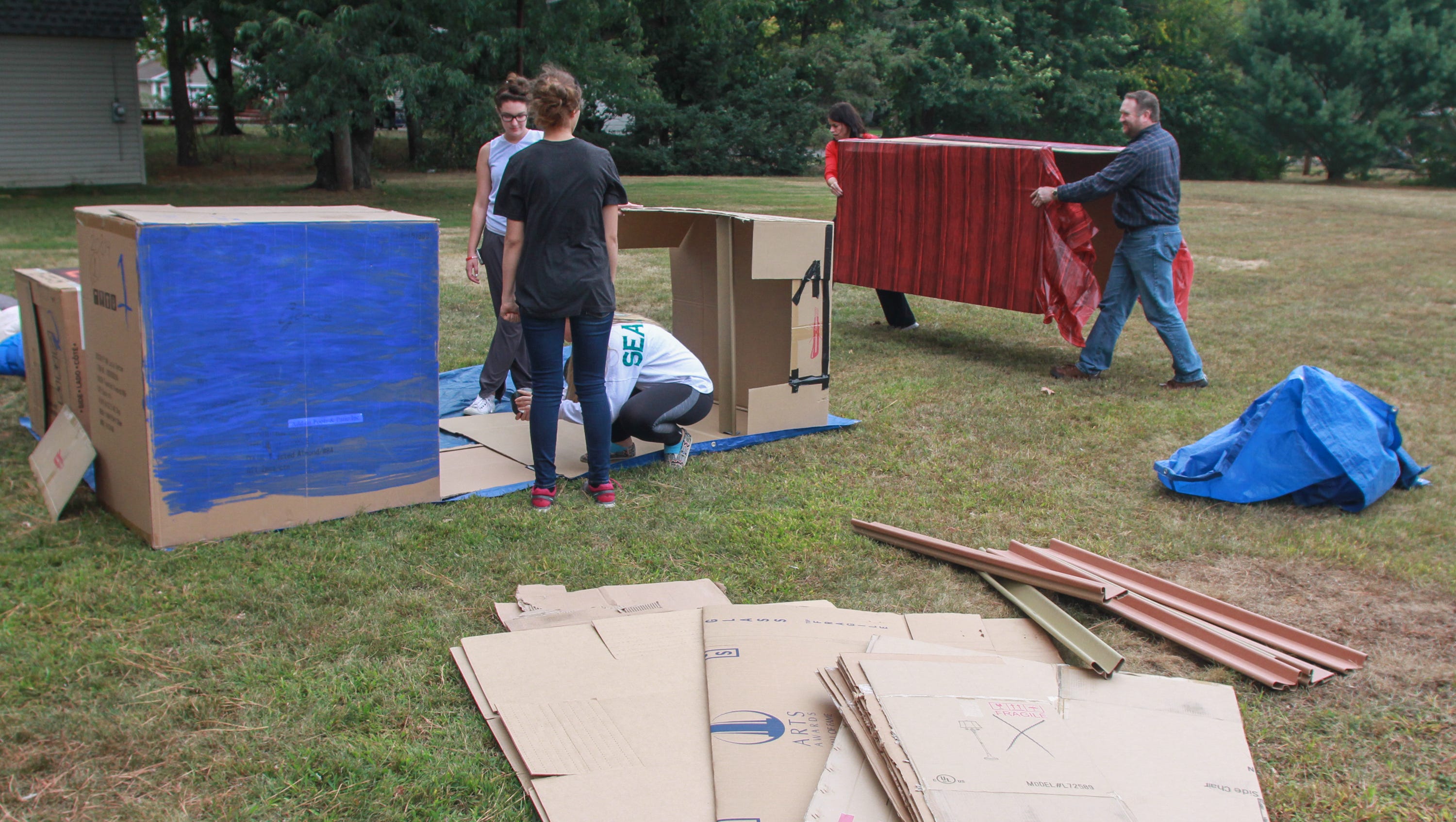 cardboard house homeless