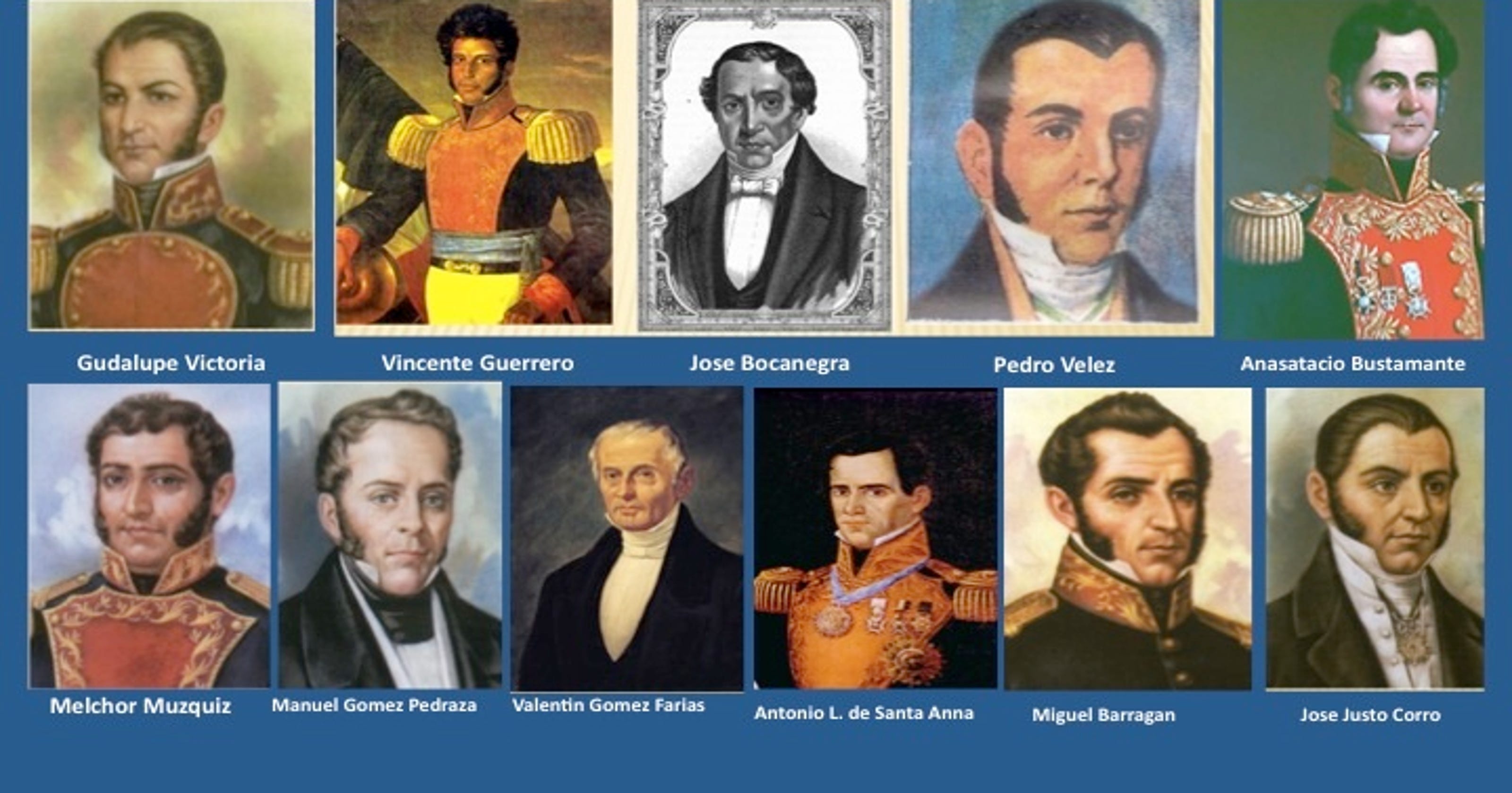 Presidents of Mexican Texas, 18241836