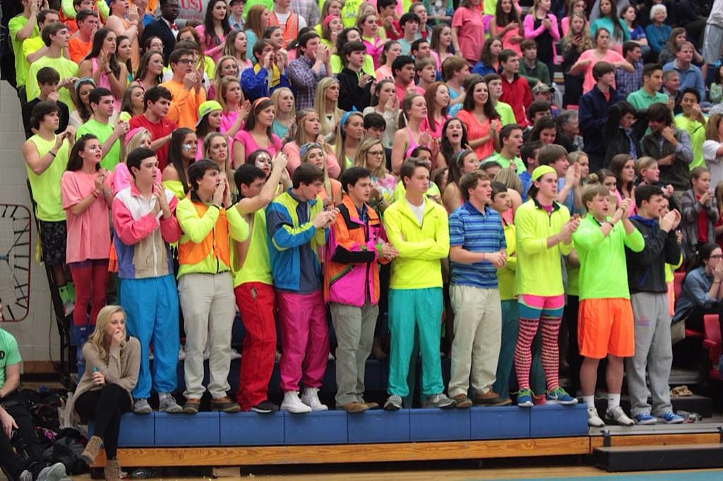 High school student sections get creative for games