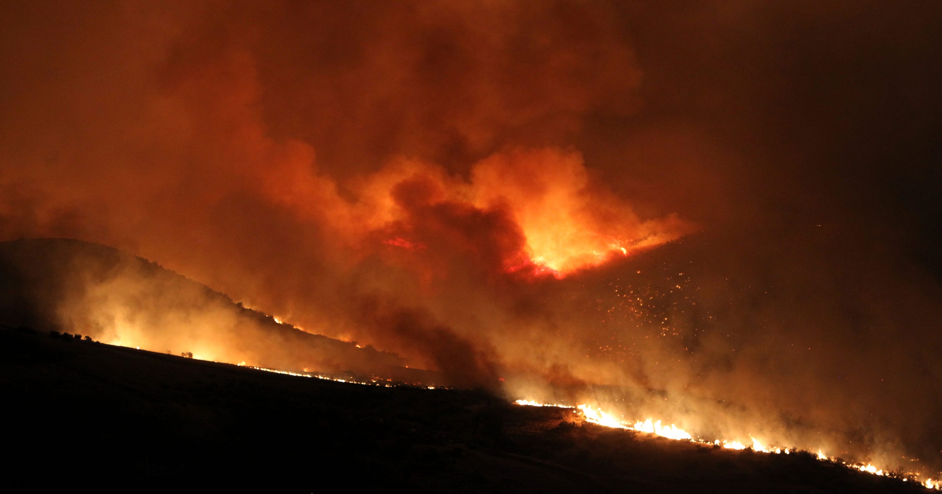  Smoke  over Carlsbad from Texas fire 