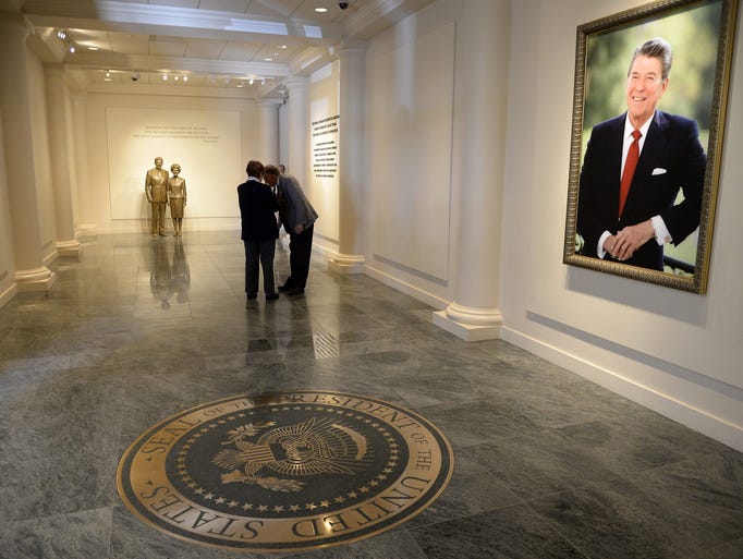 Photos from the Reagan Library GOP debate