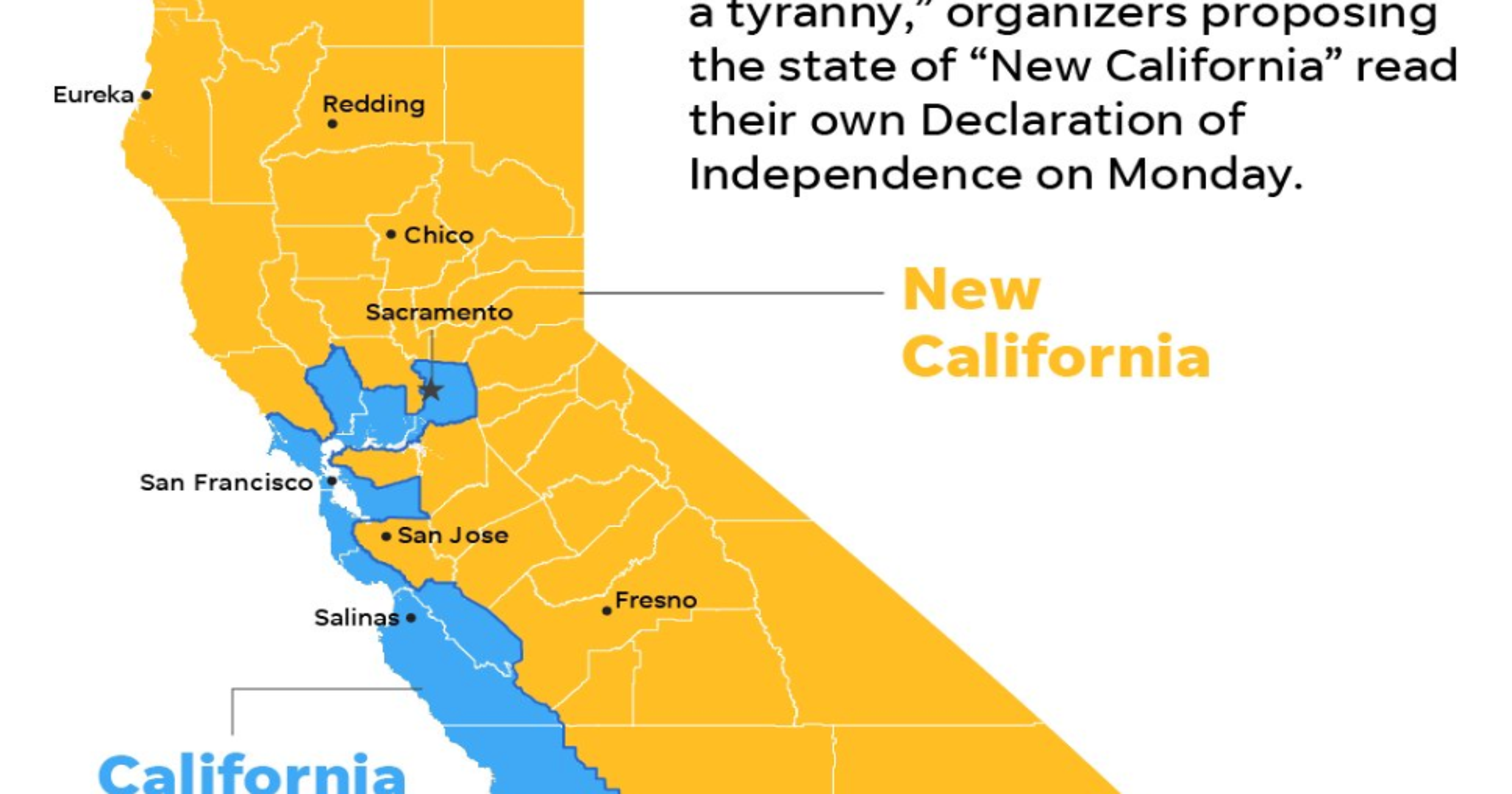 New California Declares Independence From California Is A 51st State On The Way 1950