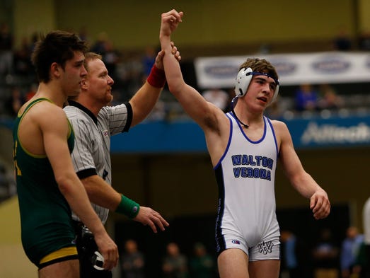 Male's High School's Zane Brown wins state wrestling title at 152 pounds