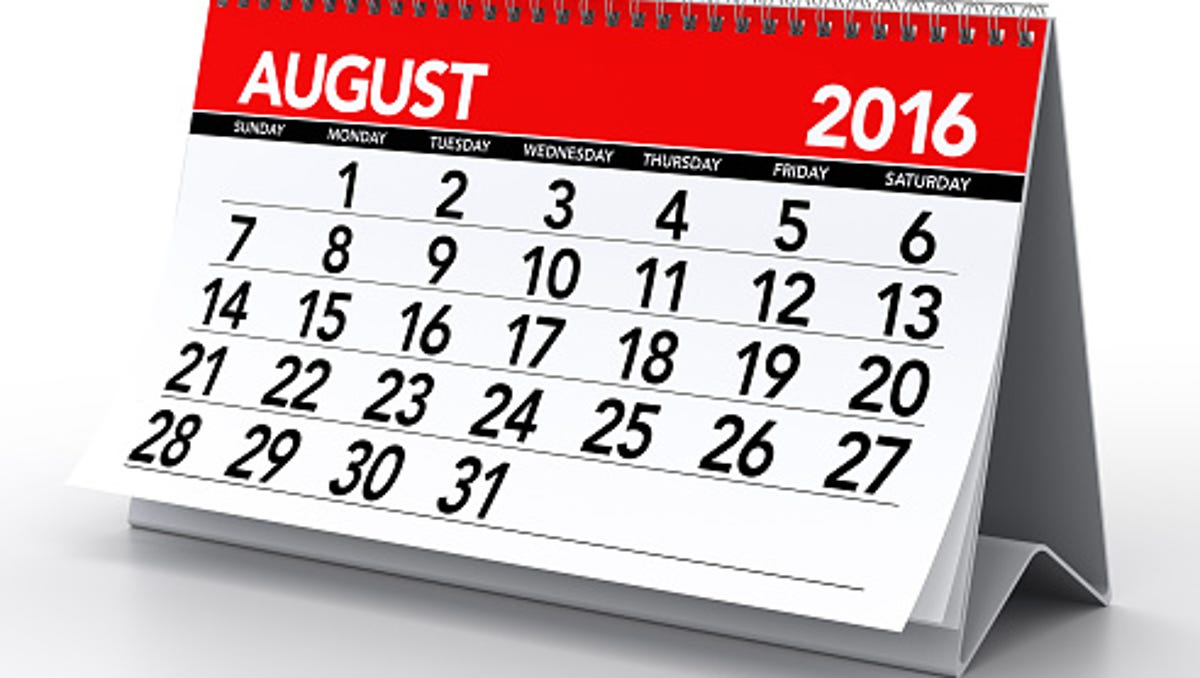 Experience August 16 Calendar