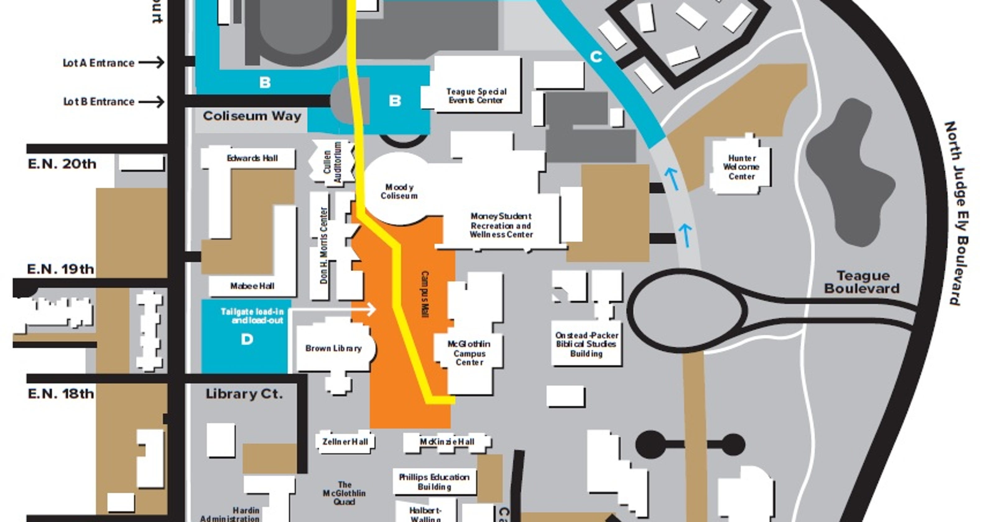 Abilene Christian University Campus Map