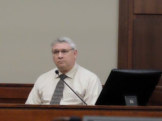 Jeffrey Howenstine testifies as a witness during Amber