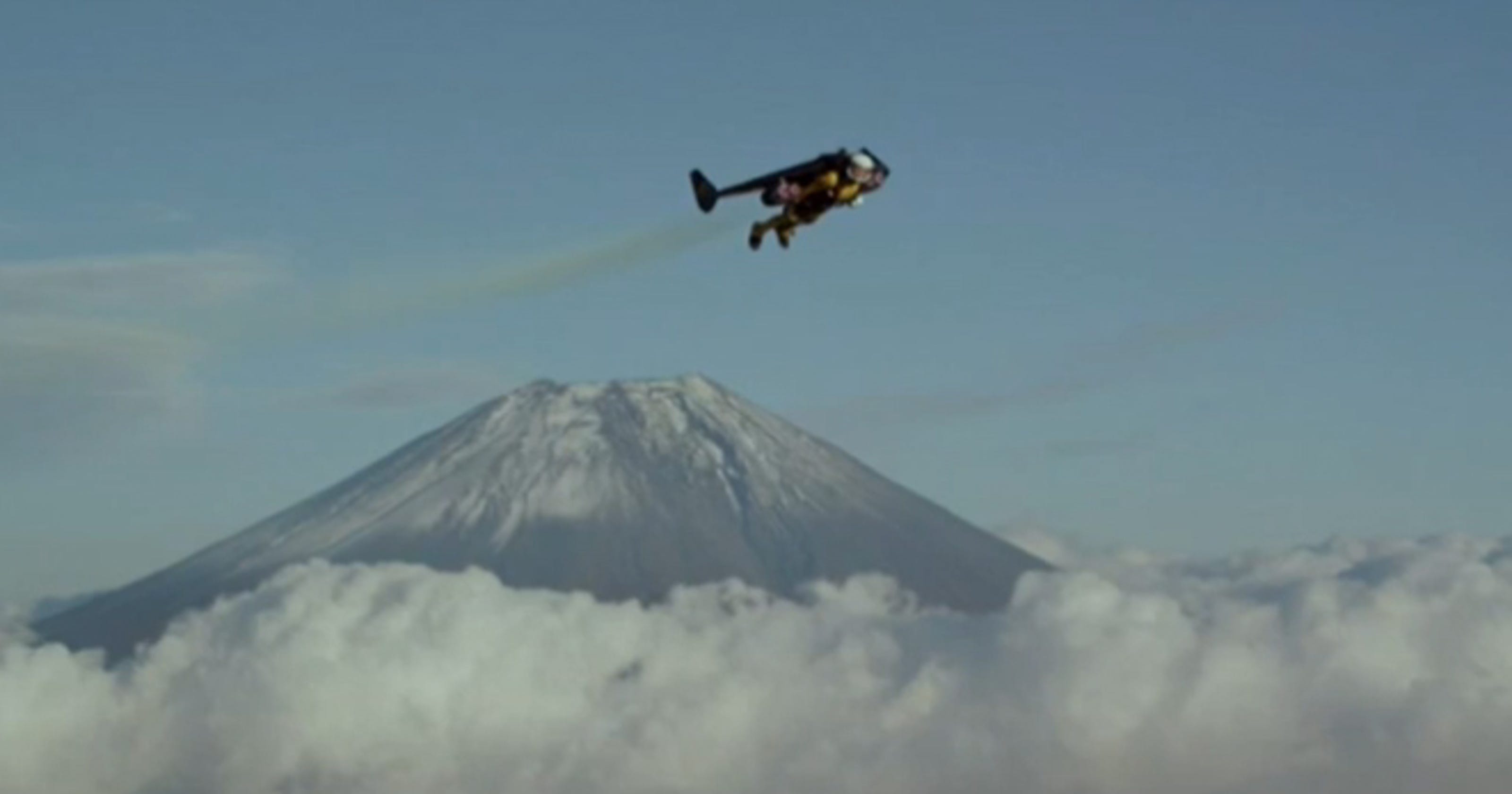 Watch Jetman Flies Around Mt Fuji