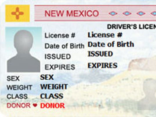 new mexico drivers license format