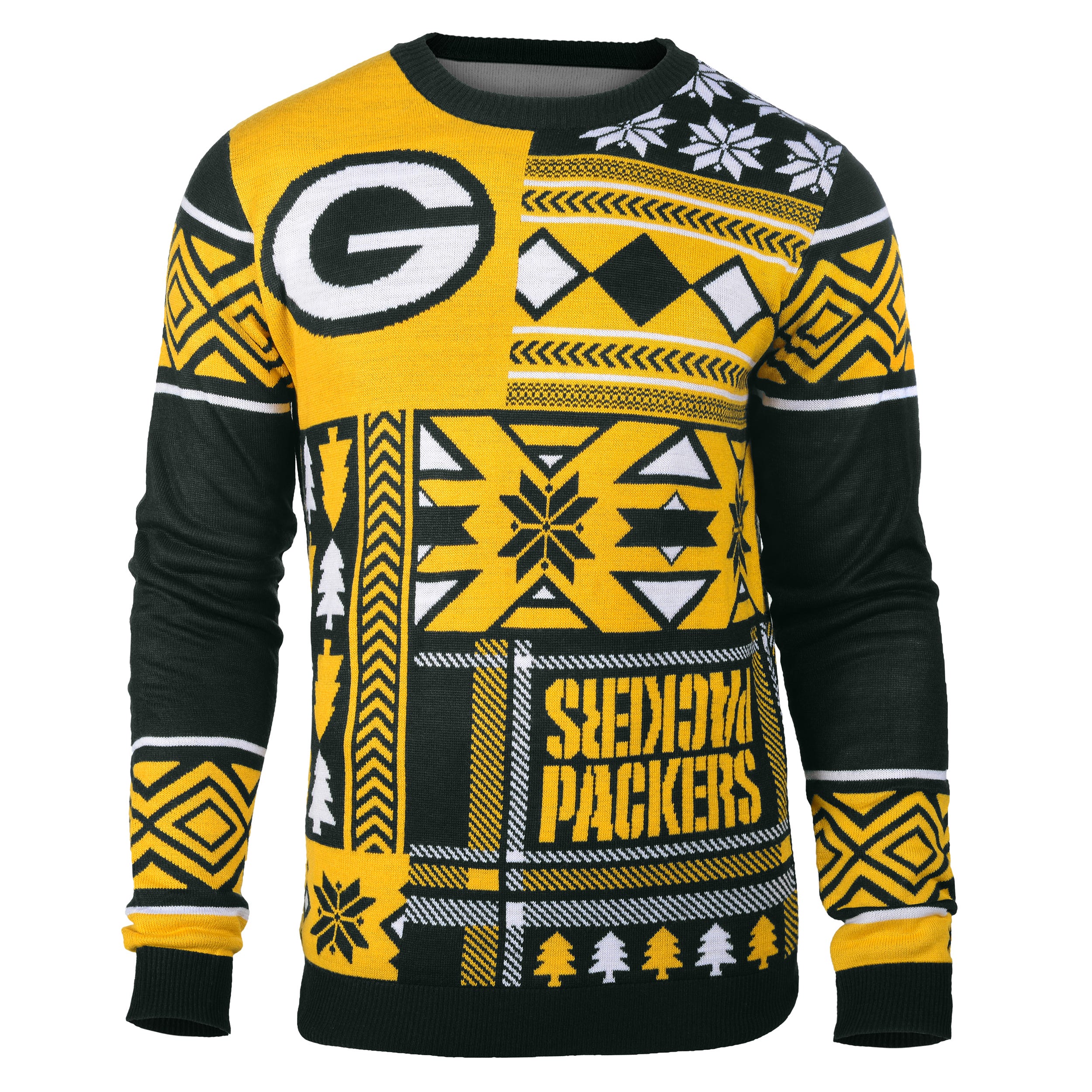 Men's FOCO Green Green Bay Packers Light-Up Ugly Sweater