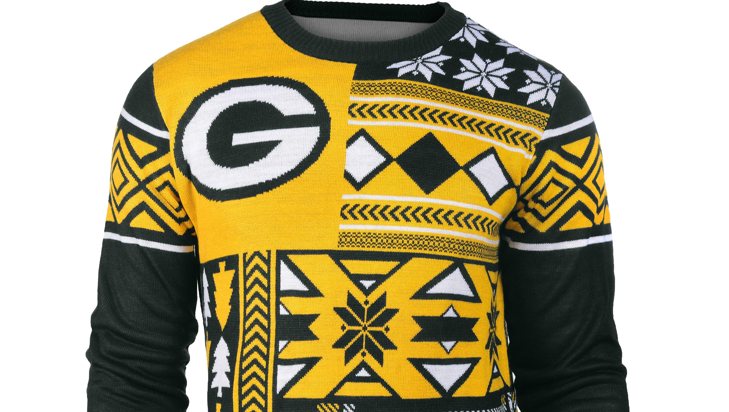 Gearhumans 3D Green Bay Packers Christmas Ugly Sweater Custom Tshirt H