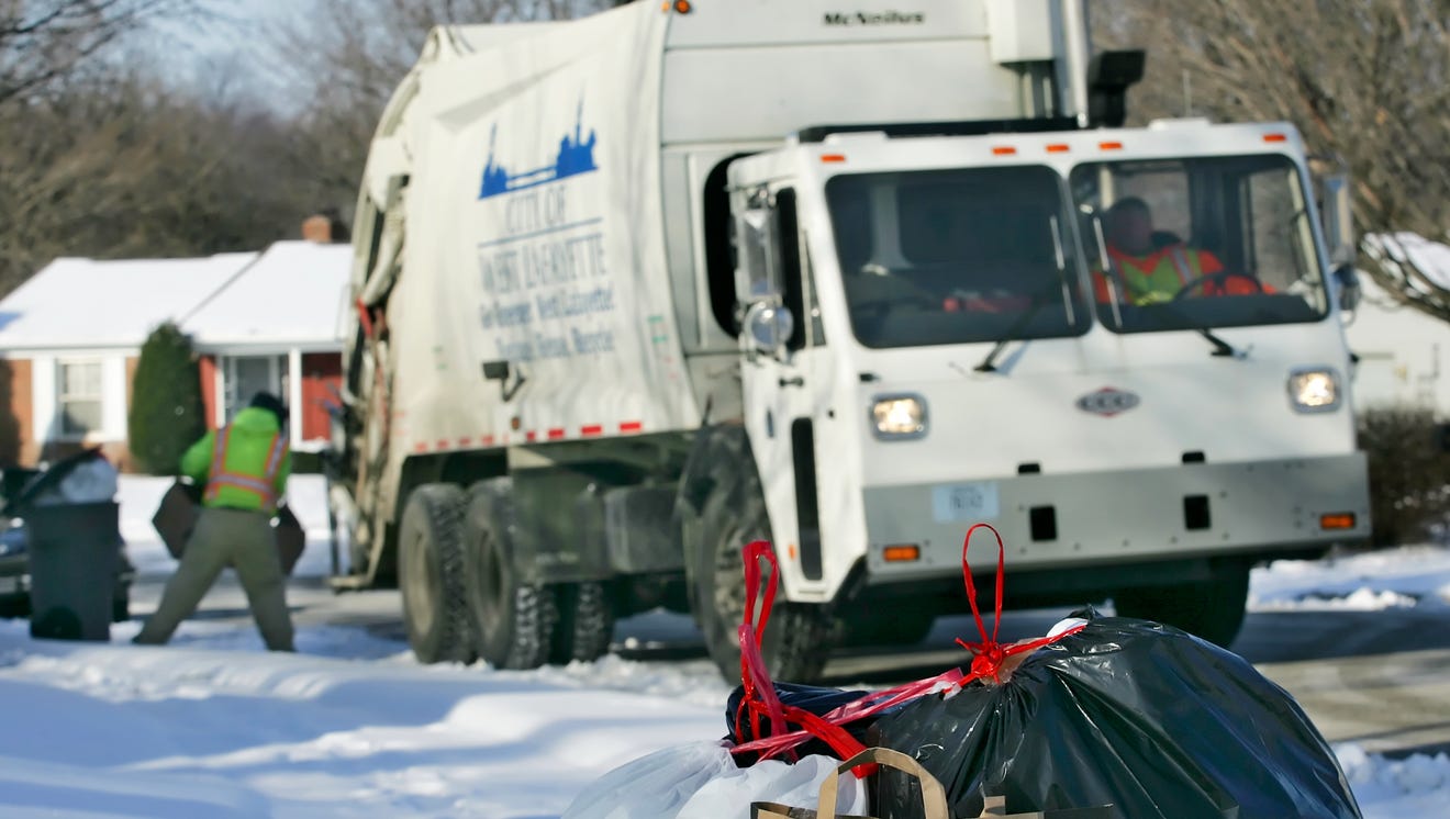 Holiday trash pickup schedule