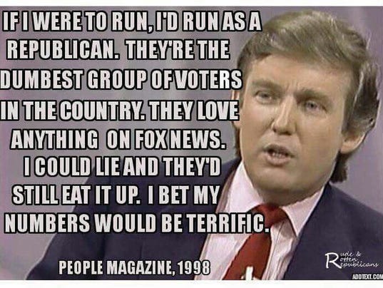 Fact Check: Did Trump say in '98 Republicans are dumb? - 534 x 401 jpeg 56kB