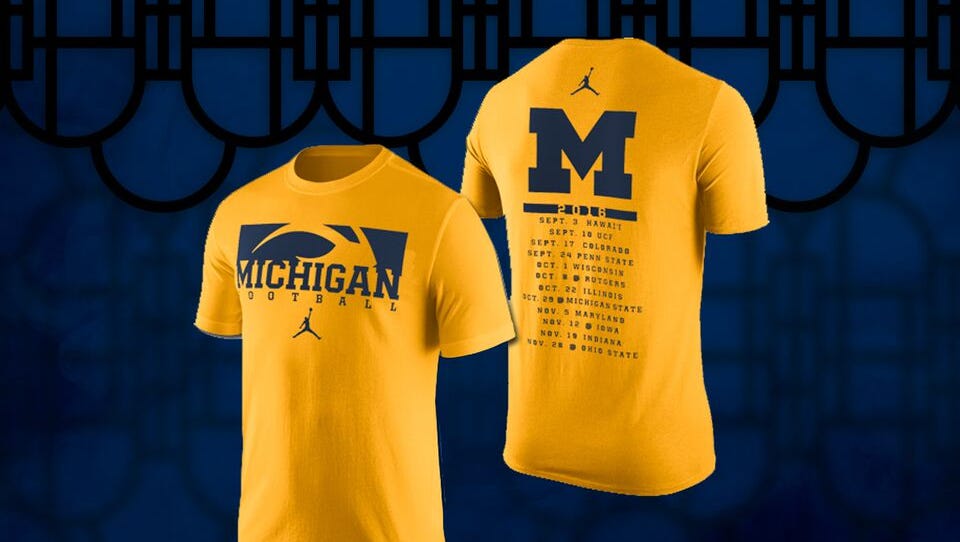 nike jordan michigan gear