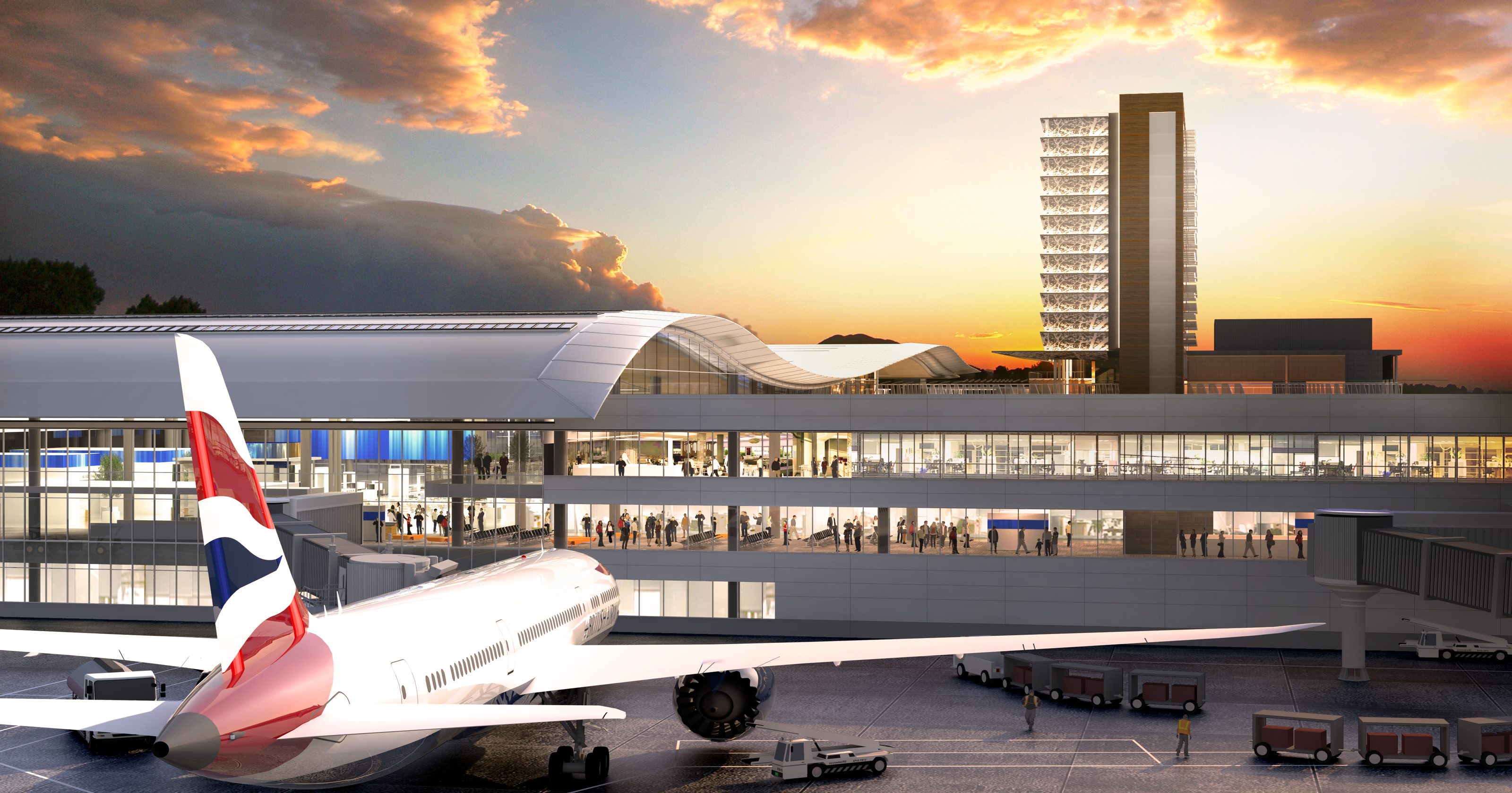 Nashville airport unveils designs of dramatic 1.2 billion expansion
