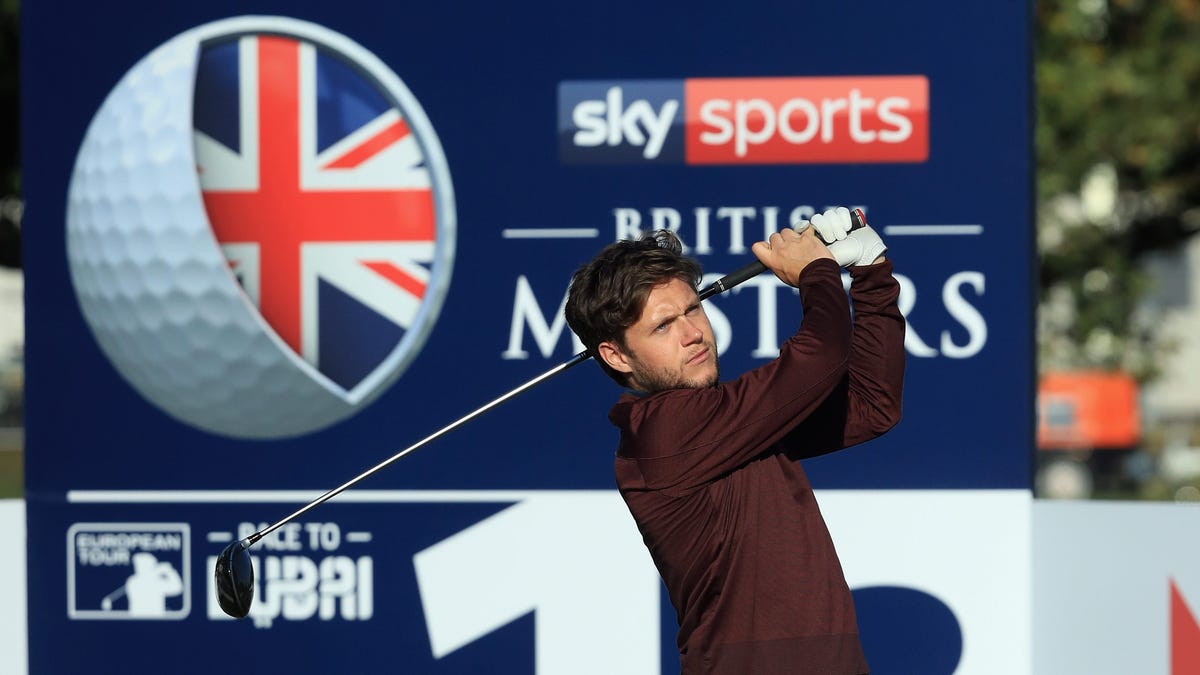 Niall Horan of One Direction takes part in Boston Common Golf