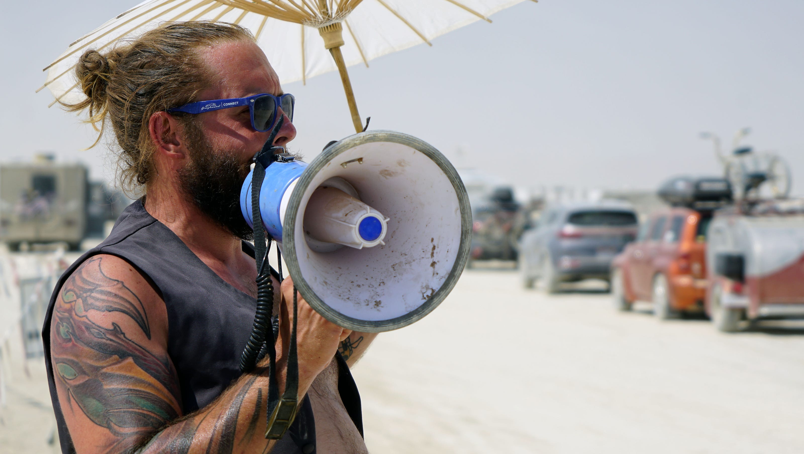 Burning Man exodus begins, plenty of dusty traffic to come