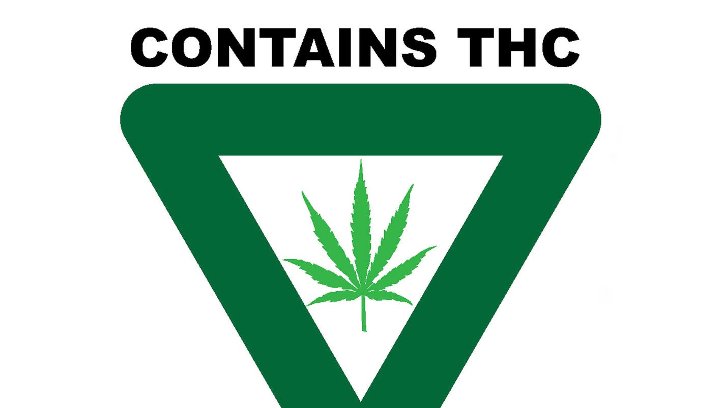 Universal symbol — upside-down, green triangle — will grace medical marijuana products