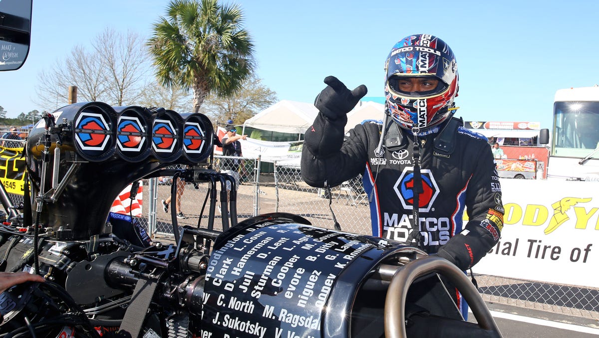 NHRA Top Fuel champion Antron Brown