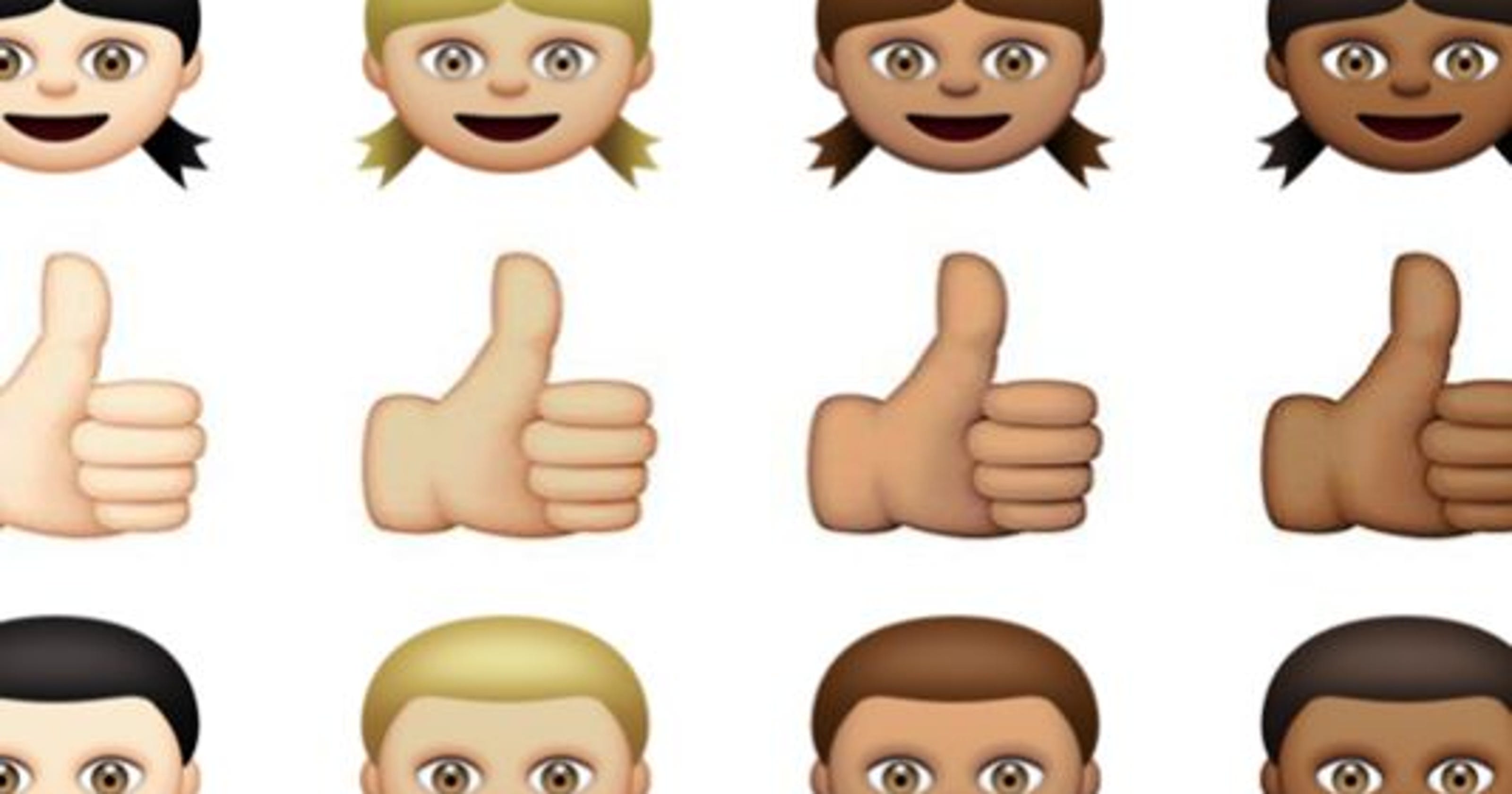 Diverse Thumbs Up Emojis With Different Skin Tones Fi 2360