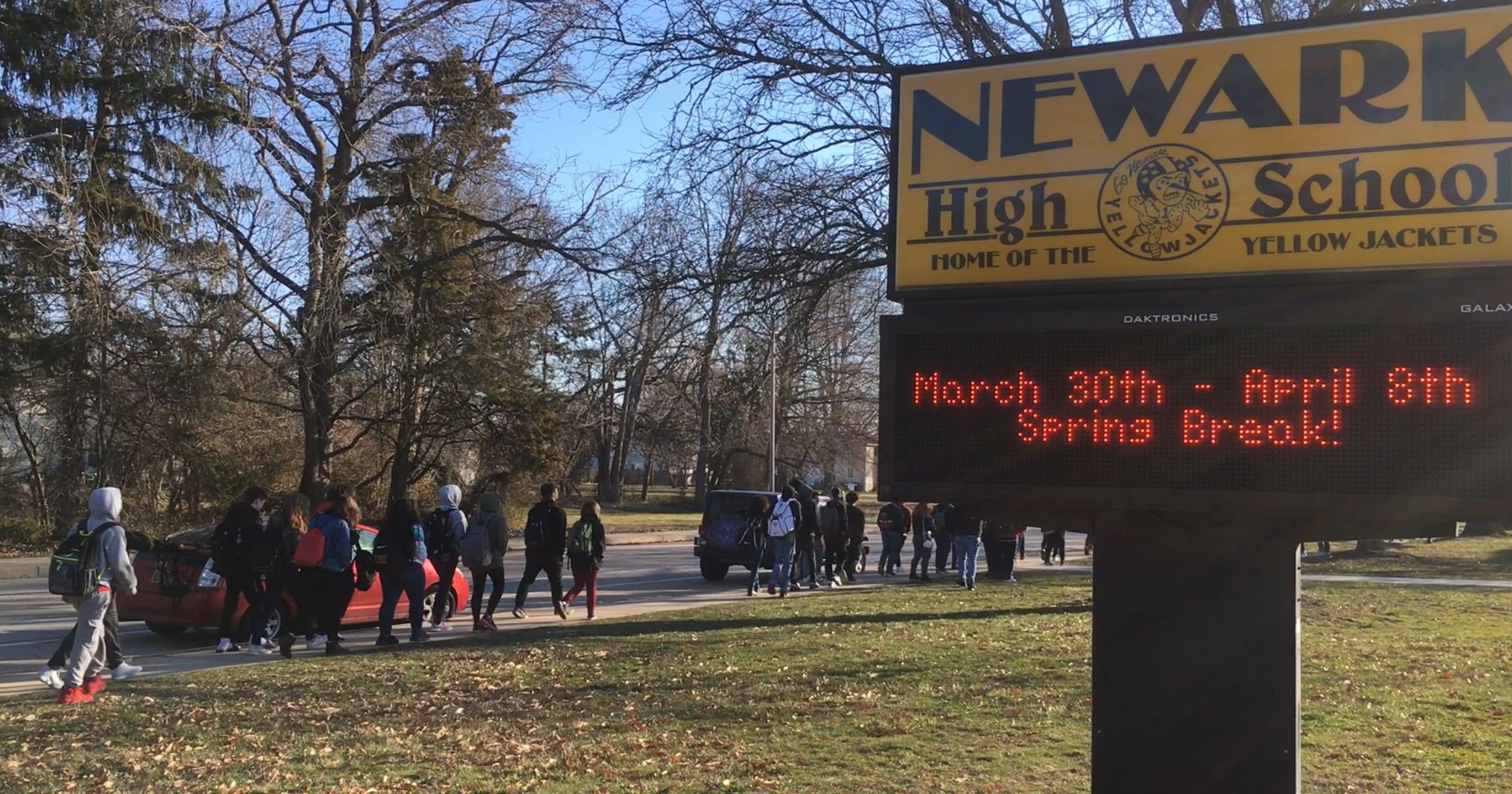 Newark Police are investigating a written threat at Newark High School