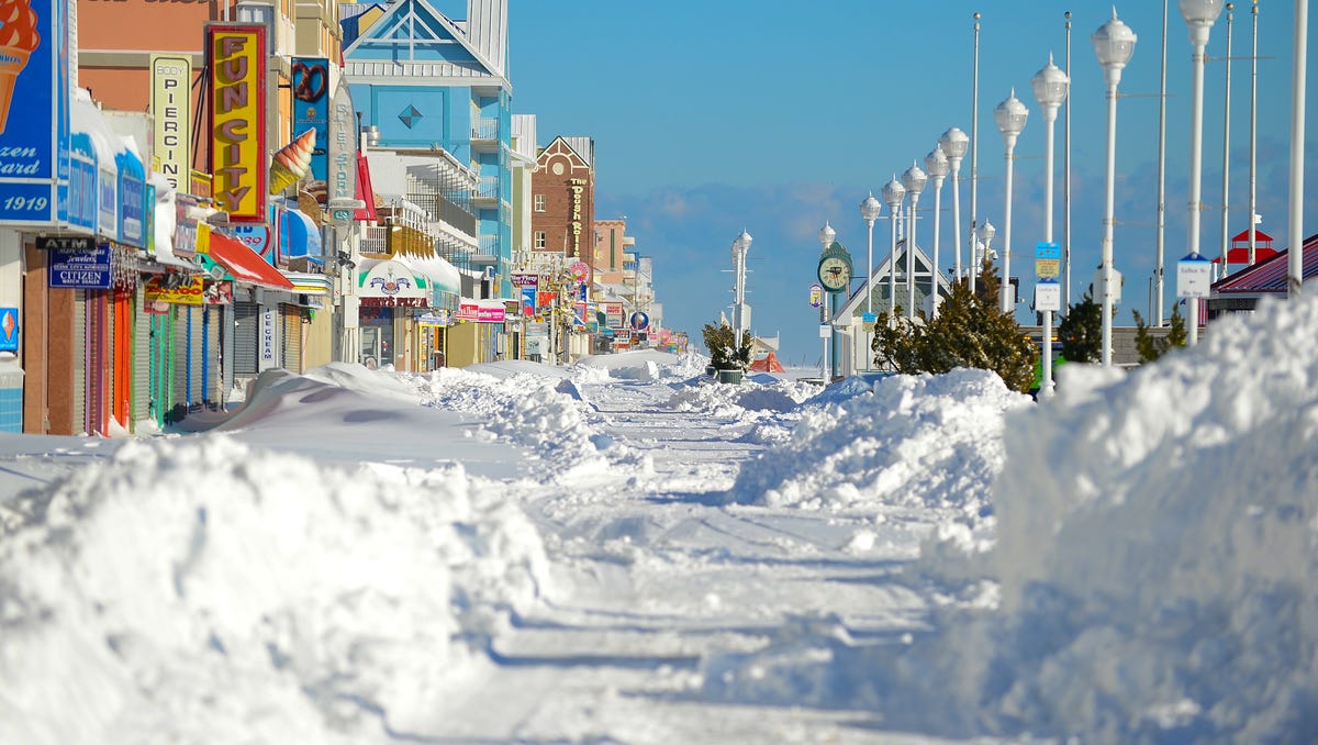 PHOTOS Ocean City Boardwalk following the blizzard