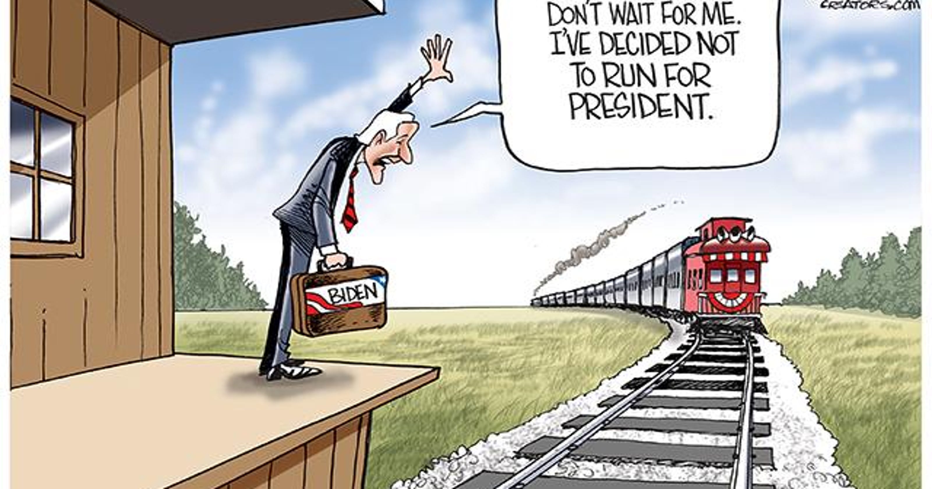 Cartoonist Gary Varvel Joe Biden won't run