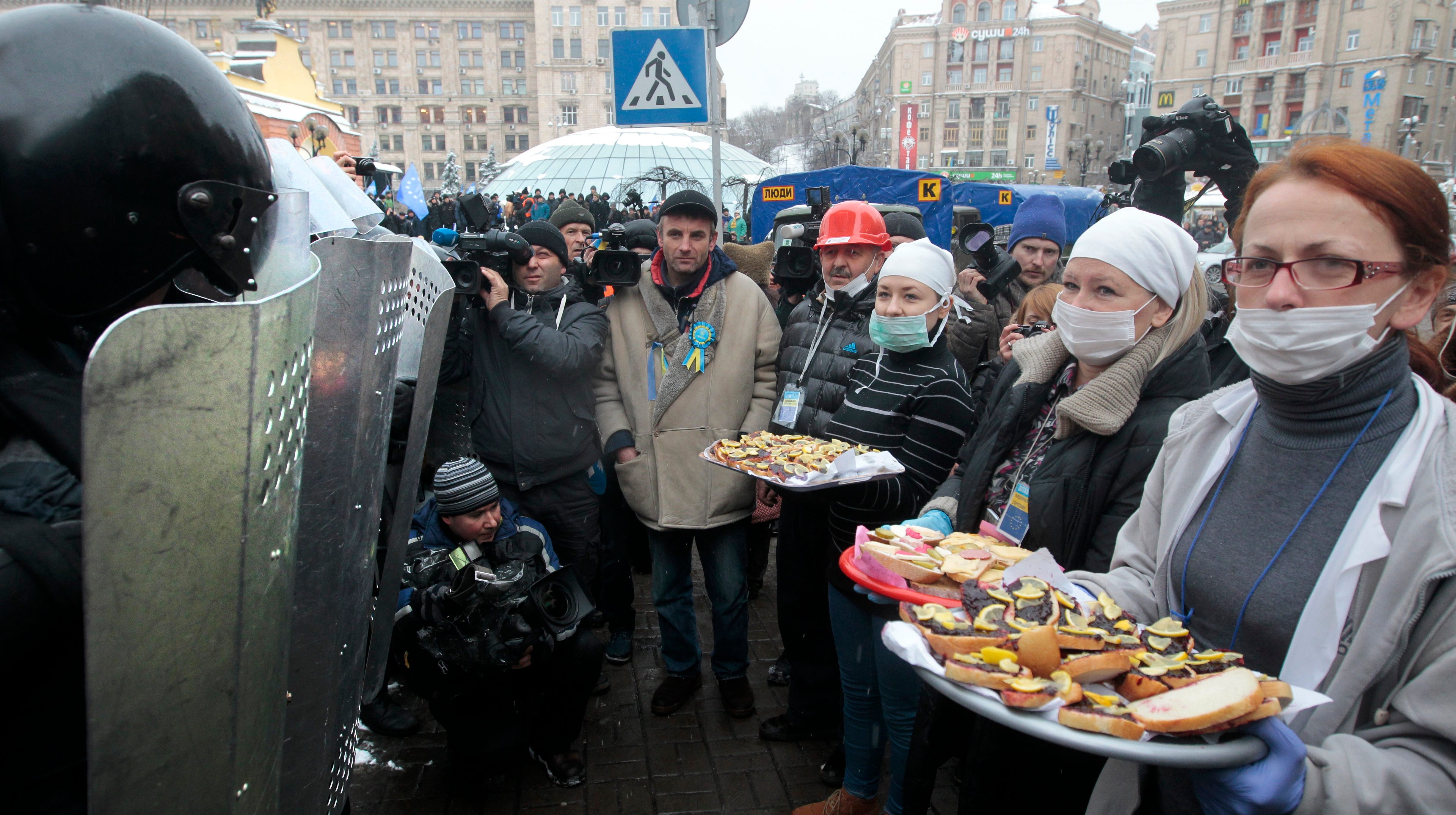 Riot Police Crack Down On Ukraine Protests   1386592813000 AP Ukraine Protest 