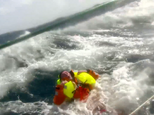 Man overboard in middle of Pacific Ocean rescued