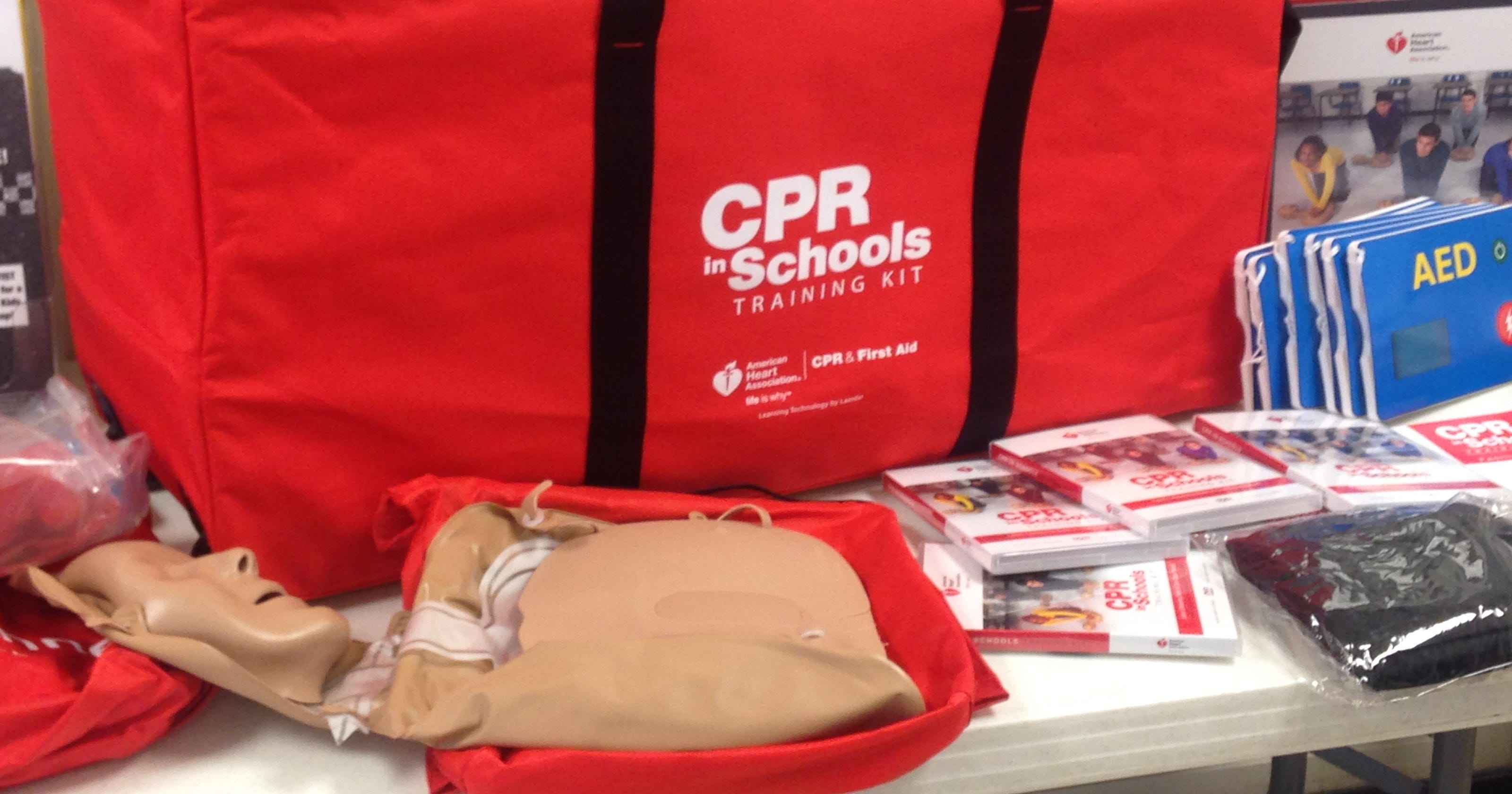 High schools get CPR training kits