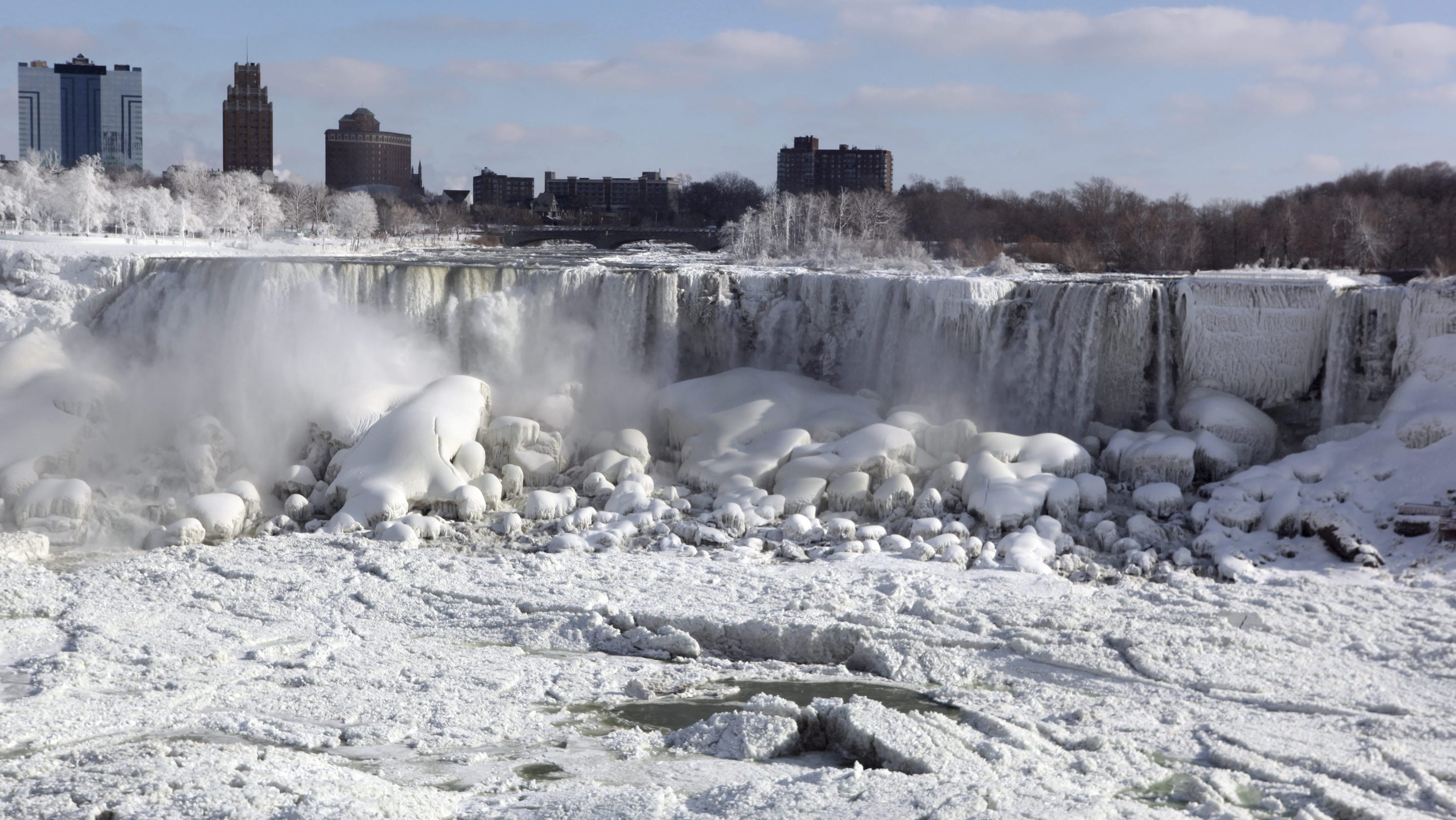 Frozen Niagara Falls? Take a closer look