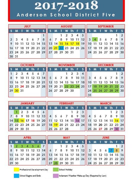 Anderson County school calendar proposed, approved by some