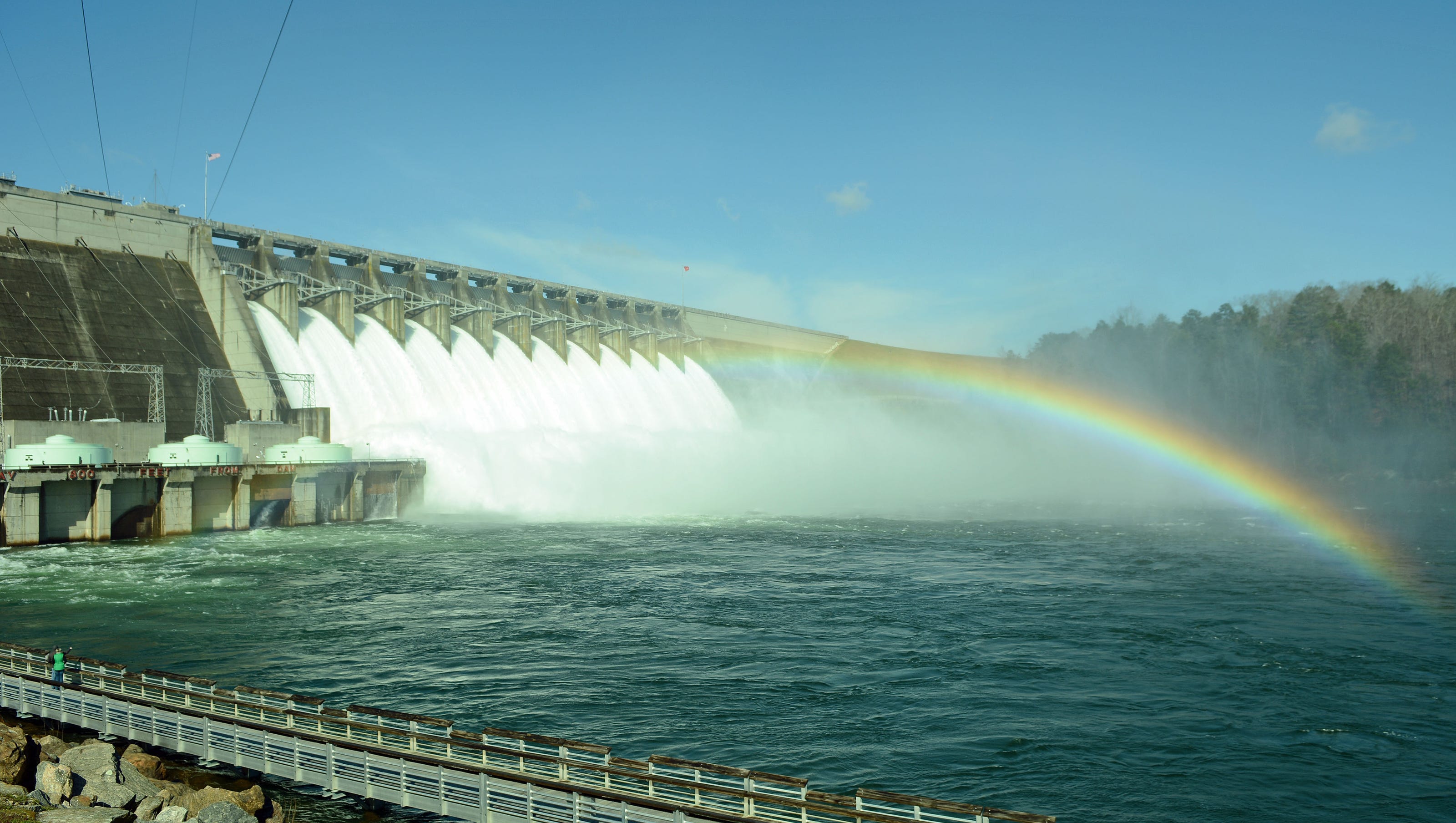All 12 spillway gates opened at Hartwell Dam