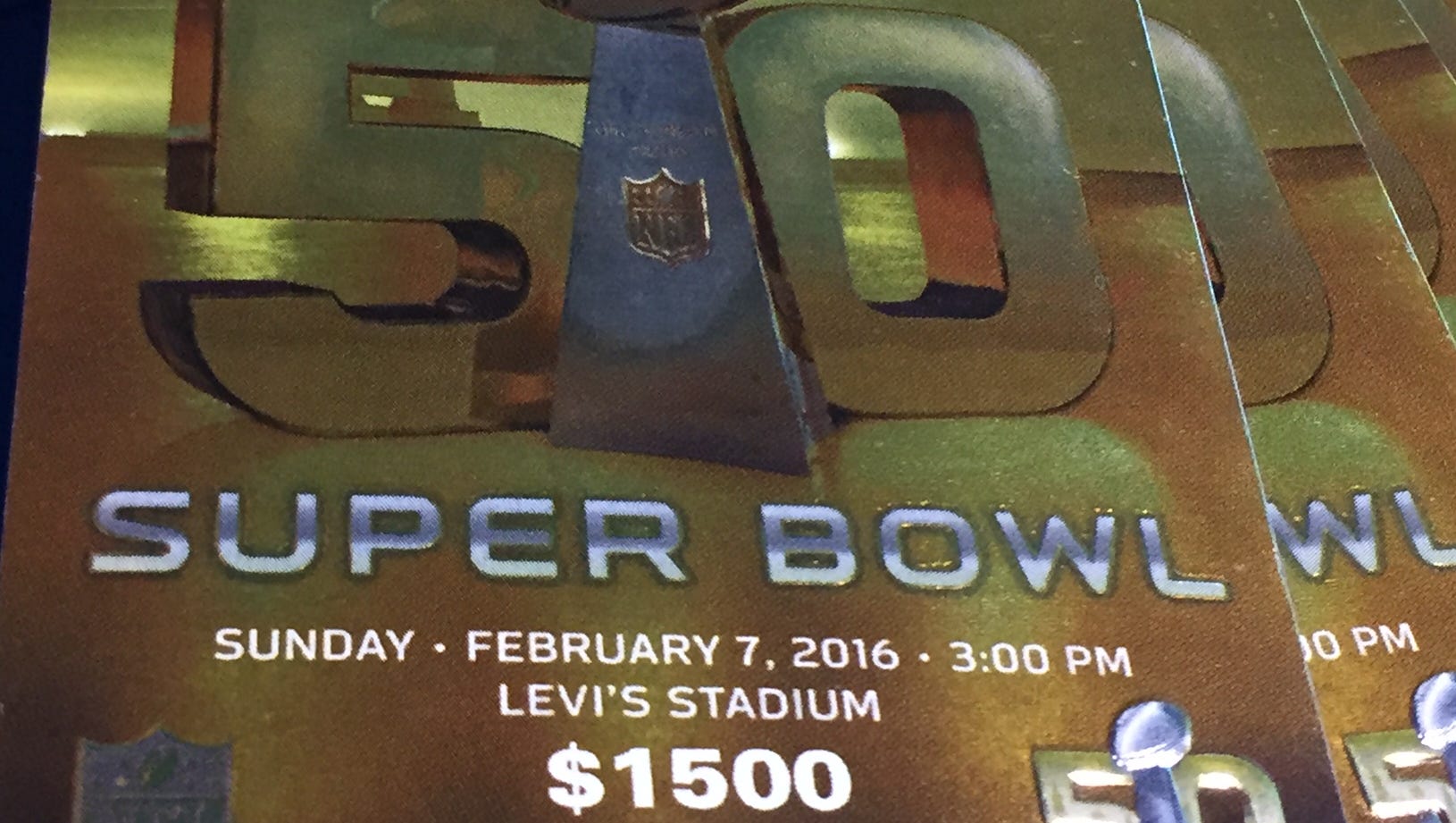 22kt Gold NFL Super Bowl 1-53 Tickets (Willabee & Ward Collectible)