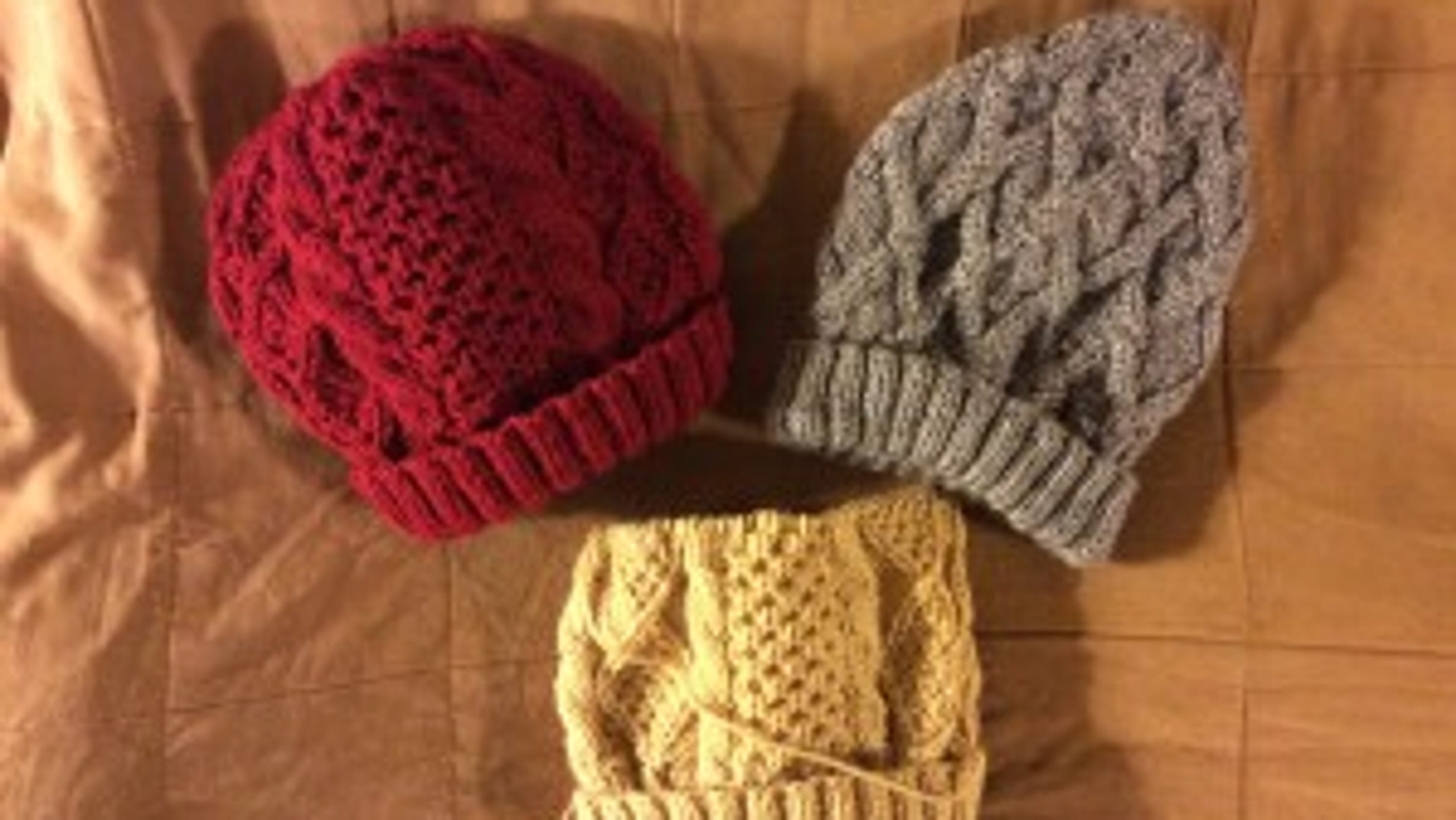 Links to free Aran hat patterns