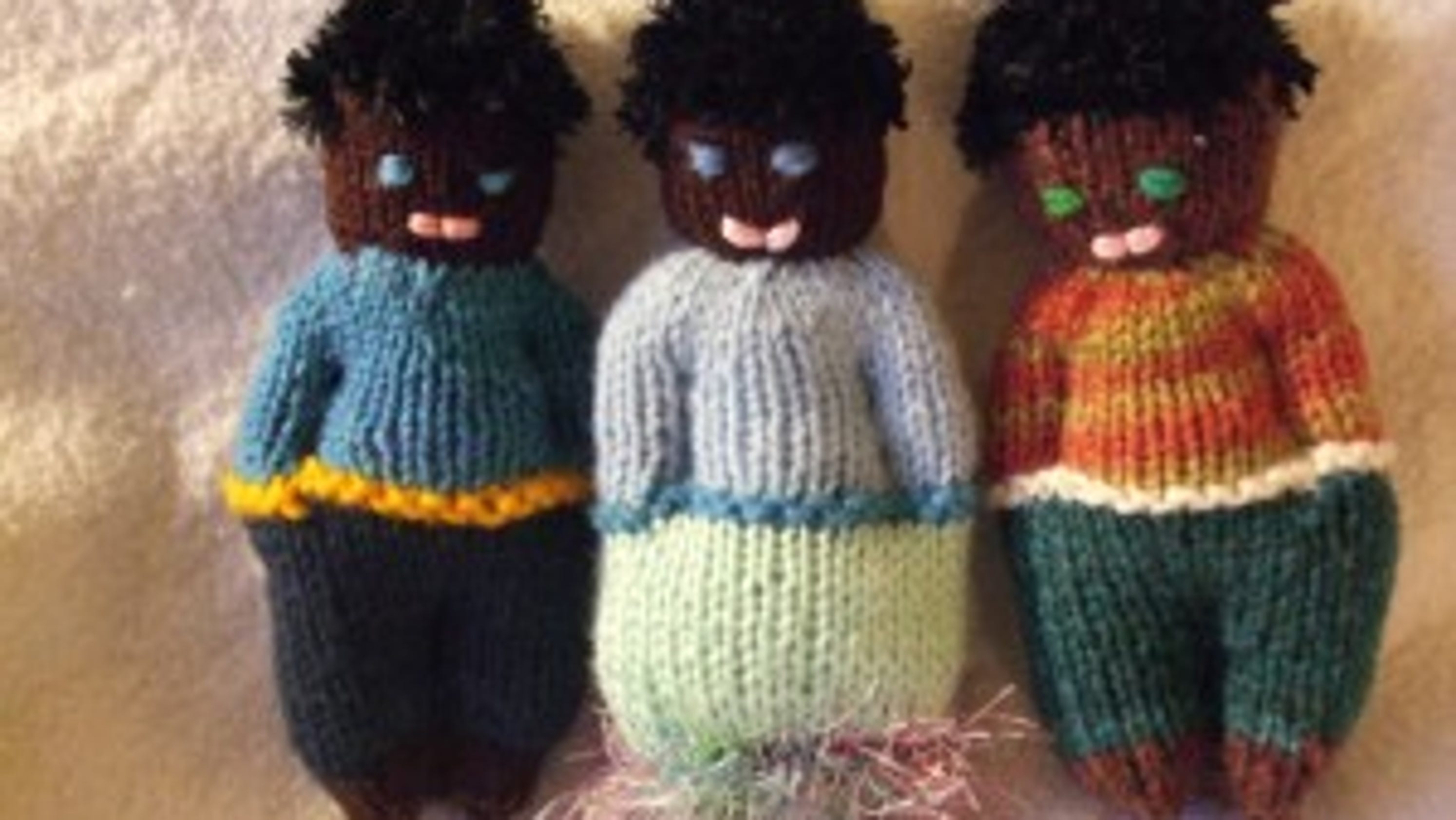 comfort dolls knitted in the round