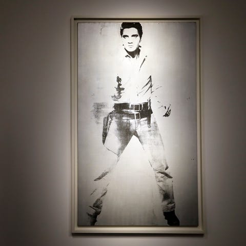 A painting by Andy Warhol called 'Double Elvis...