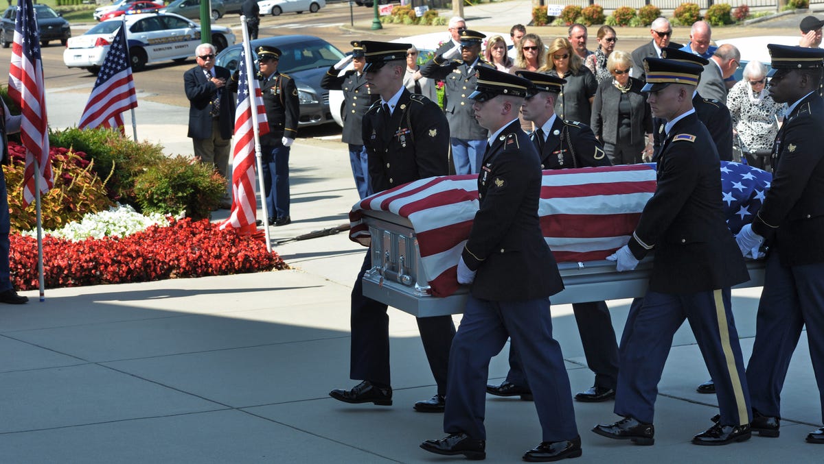 Pfc. Cecil Harris comes home after 70 years