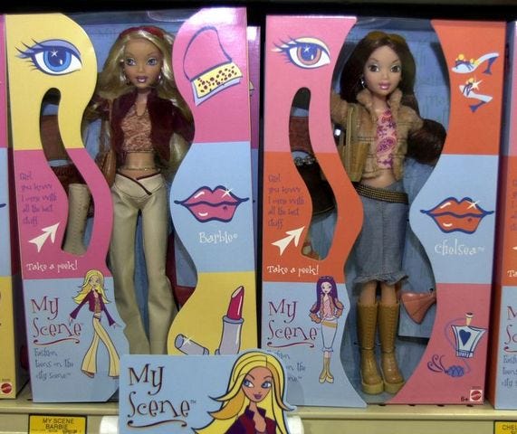 Kansen knoflook hoofd Mattel's Doll Makes the `Scene' in a Battle for the 'Tweens