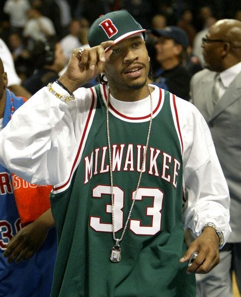 allen iverson street clothes