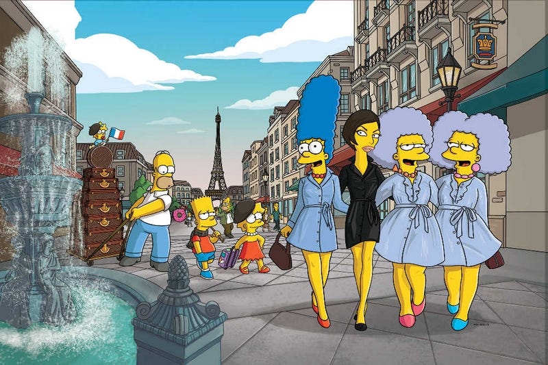 The Simpsons go chic for Harper's Bazaar