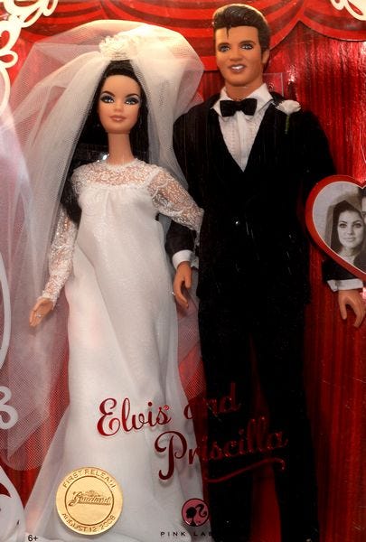 De kerk Convergeren speler Elvis+Priscilla+Barbie=new must-have item for fans